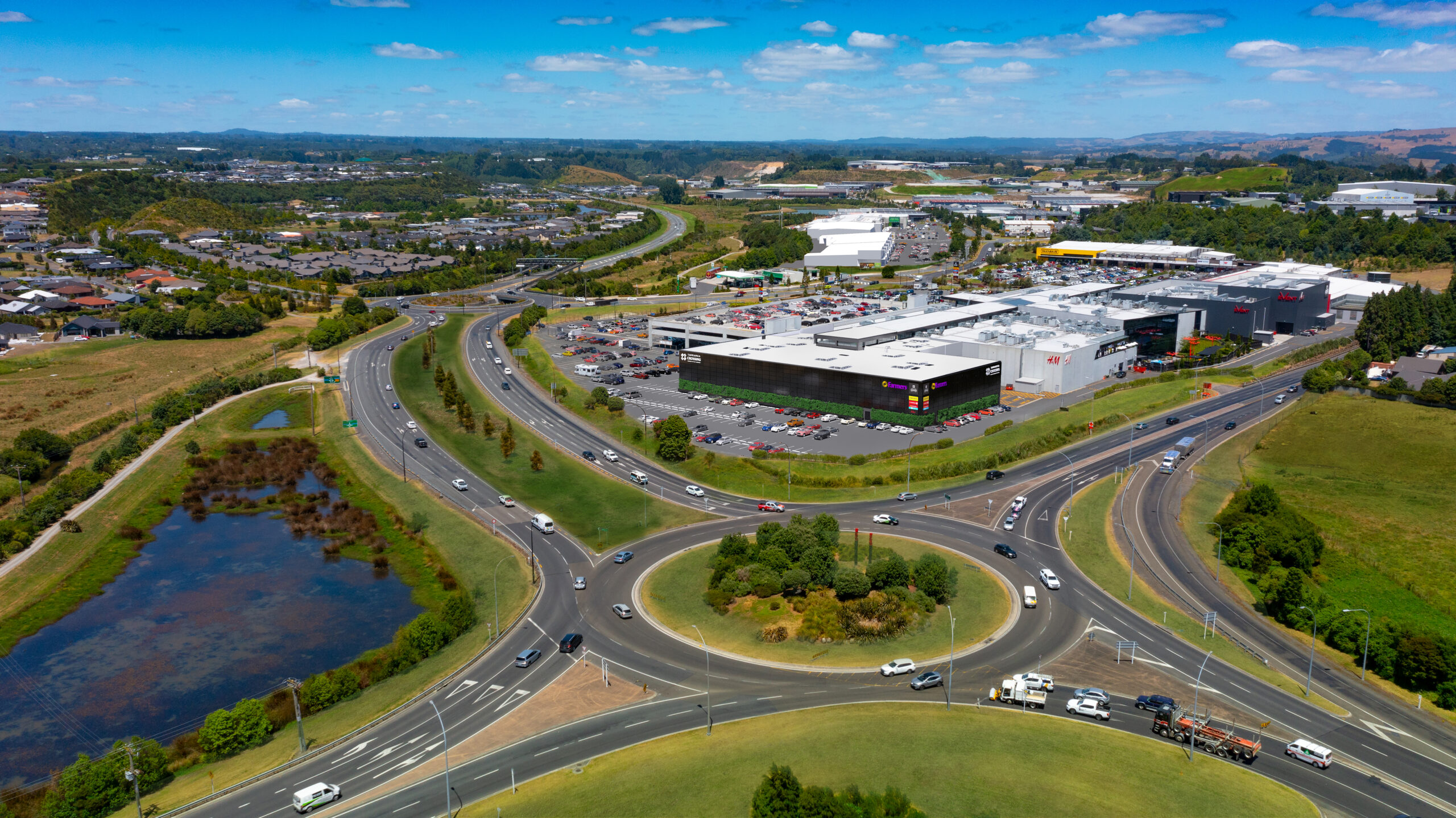 Tauranga Crossing aerial